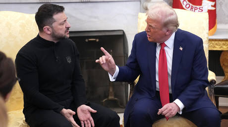 Trump bring Zelensky an seine Stelle Weisses Haus