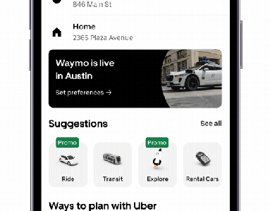 Uber Benutzer in Austin werden mit Waymo Robotaxis abgestimmt