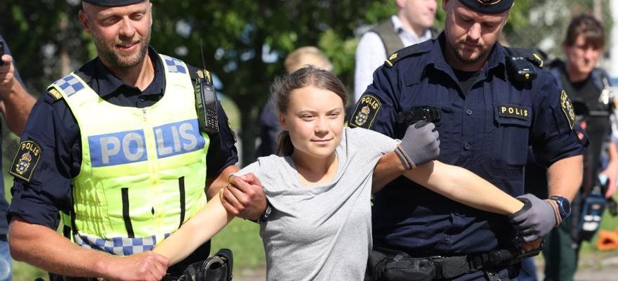 Greta Thunberg condamnee a une amende pour avoir desobei a