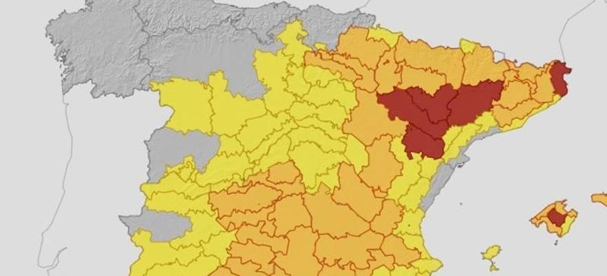 Lalerte Aemet de chaleur extreme dans trois zones dAragon mardi