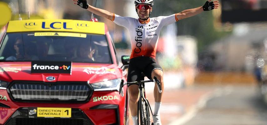 Van der Poel colore une etape du Tour brulante mais