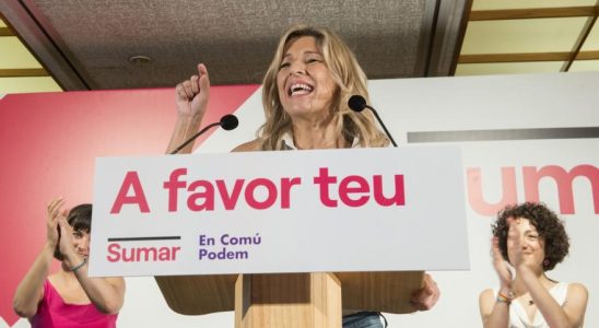 Yolanda Diaz a Barcelone Vous les Catalans allez voter