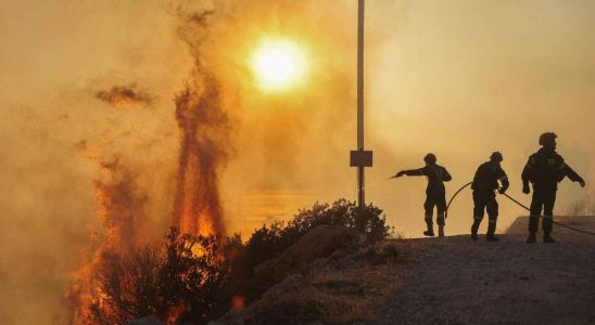 incendies en Mediterranee et jusqua 47oC de temperature