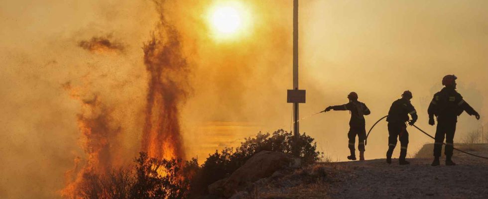 incendies en Mediterranee et jusqua 47oC de temperature