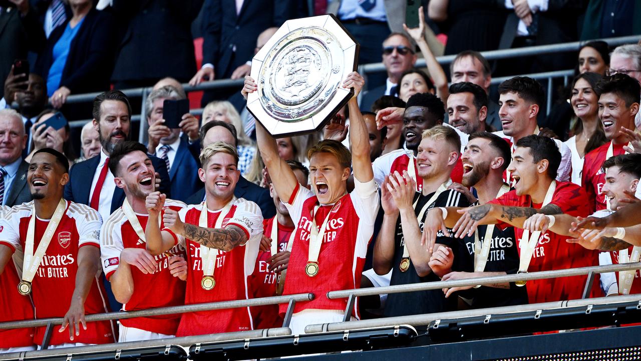 Image tirée de la vidéo : Résumé : Arsenal a battu City aux tirs au but pour remporter le Community Shield