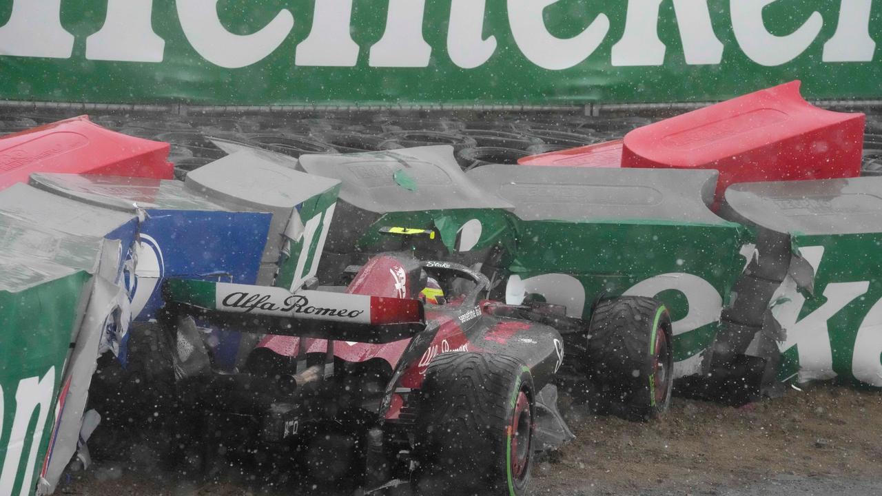 Image de la vidéo : La pluie à Zandvoort provoque le chaos au Grand Prix