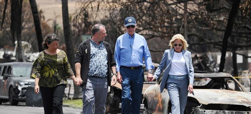 Biden se rend a Maui 13 jours apres un incendie
