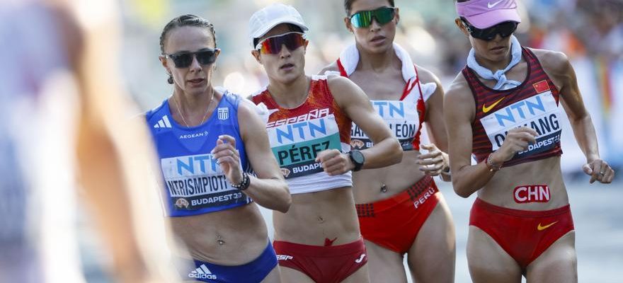 Coupe du monde dathletisme Maria Perez et Alvaro Martin