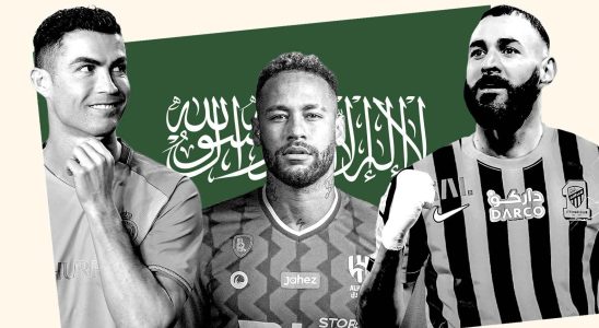 Cristiano Benzema et Neymar les autocollants de lArabie saoudite dans