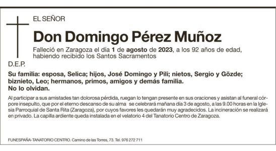 Domingo Perez Munoz