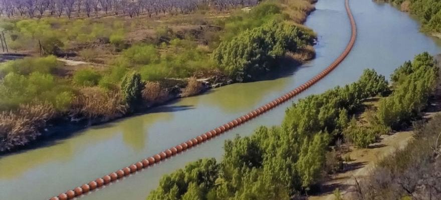 Ils decouvrent les restes dune personne dans la riviere frontaliere