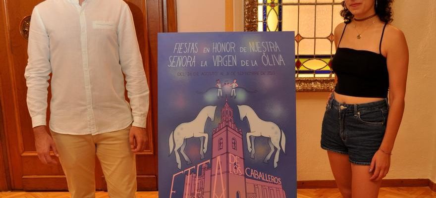 Laffiche annoncant les festivites de la Virgen de la Oliva