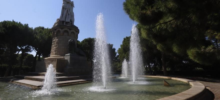 Voici letat des monuments du Parque Grande Jose Antonio Labordeta