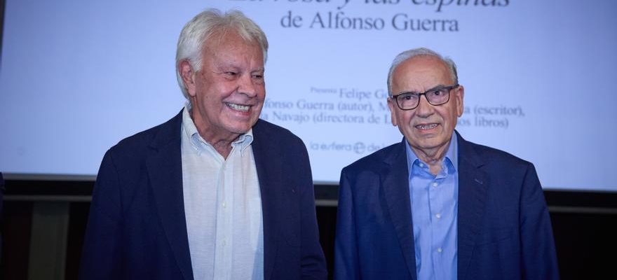 Felipe Gonzalez et Alfonso Guerra ensemble contre la loi damnistie