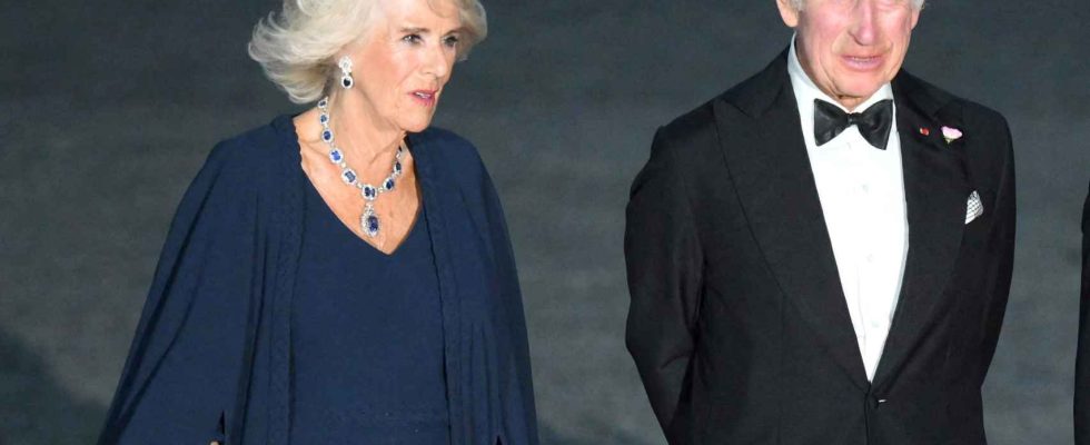 Lelegante robe Dior de la reine Camilla pour rendre hommage