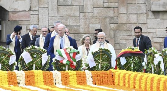 Les dirigeants du G20 visitent le memorial du Mahatma Gandhi