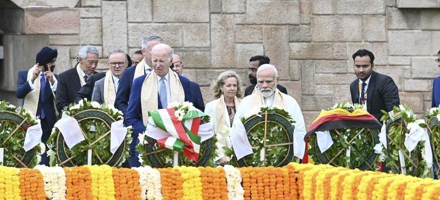 Les dirigeants du G20 visitent le memorial du Mahatma Gandhi