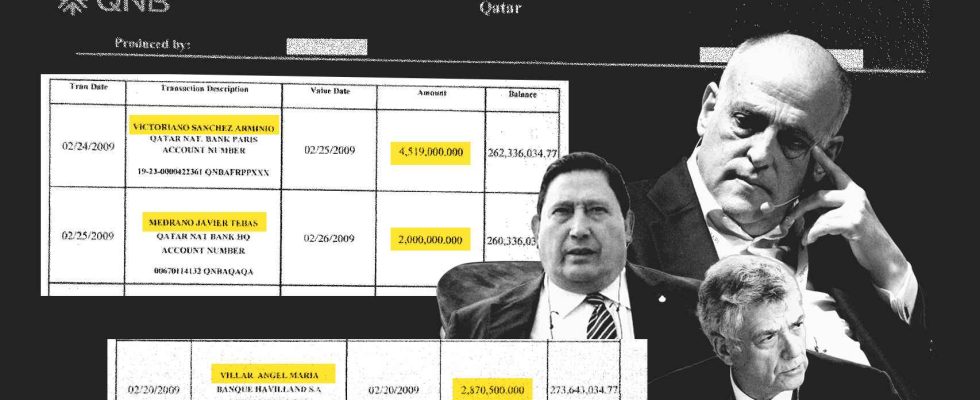 Les donnees sur les paiements presumes du Qatar22 a Tebas