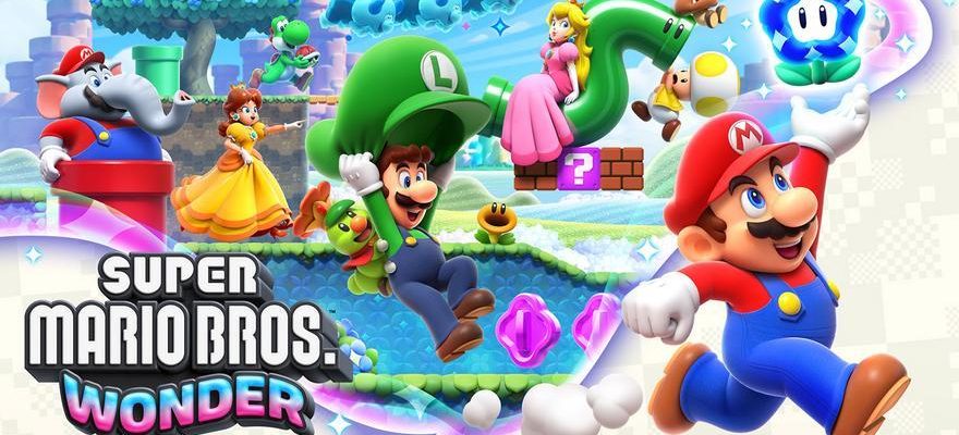 Nintendo Switch Super Mario Bros Wonder est vu en