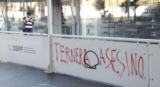 Un graffiti apparait contre Josu Ternera au Festival du Film