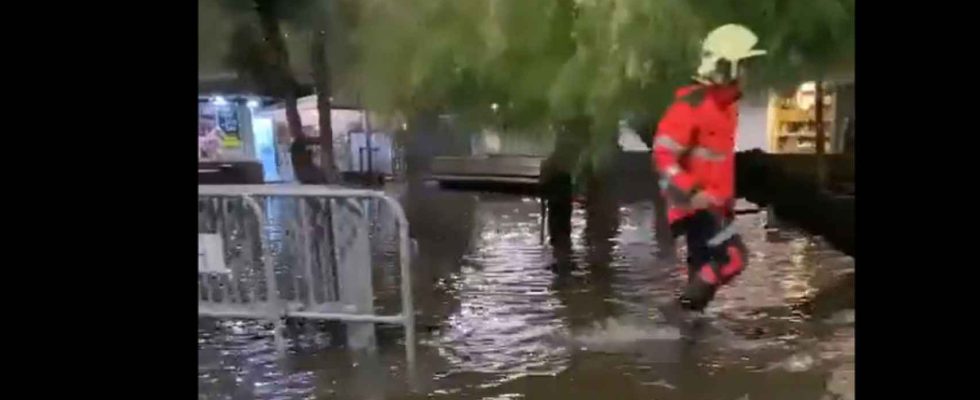 Une trombe torrentielle inonde Santander en moins dune heure