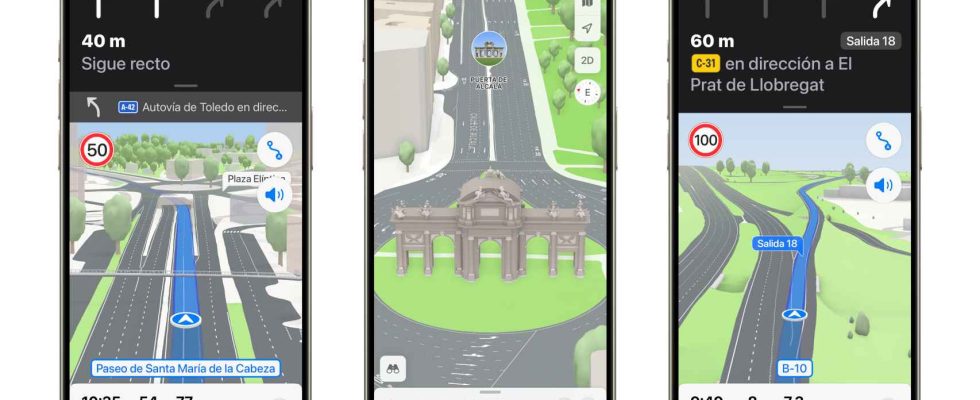 Apple Maps arrive a Madrid et Barcelone avec plus de