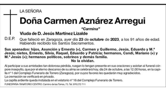 Carmen Aznarez Arregui