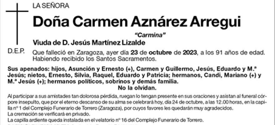 Carmen Aznarez Arregui