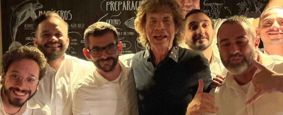 Cetait la fete de Mick Jagger dans ce restaurant de