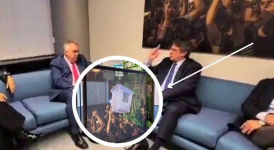 Le PSOE rencontre le president Puigdemont sous la photo qui