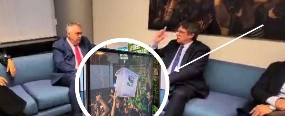 Le PSOE rencontre le president Puigdemont sous la photo qui