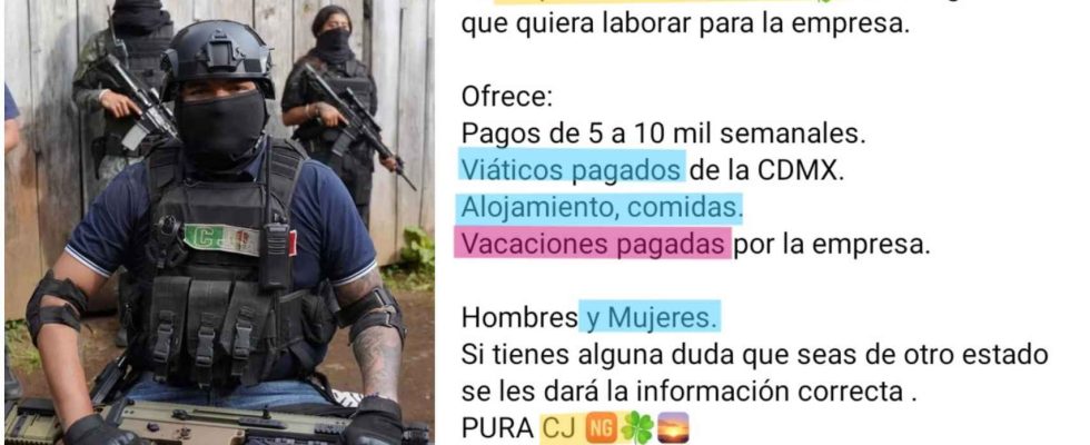 Le plus grand cartel du Mexique recrute des tueurs a