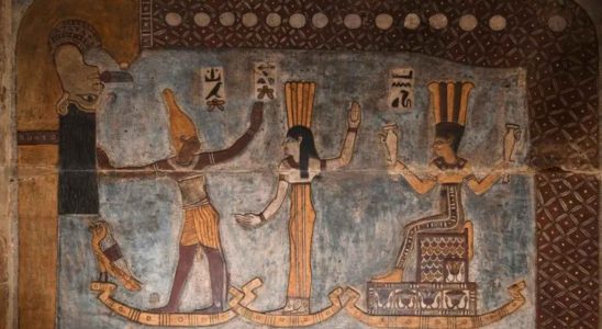 Peintures mythologiques uniques decouvertes dans un temple egyptien antique