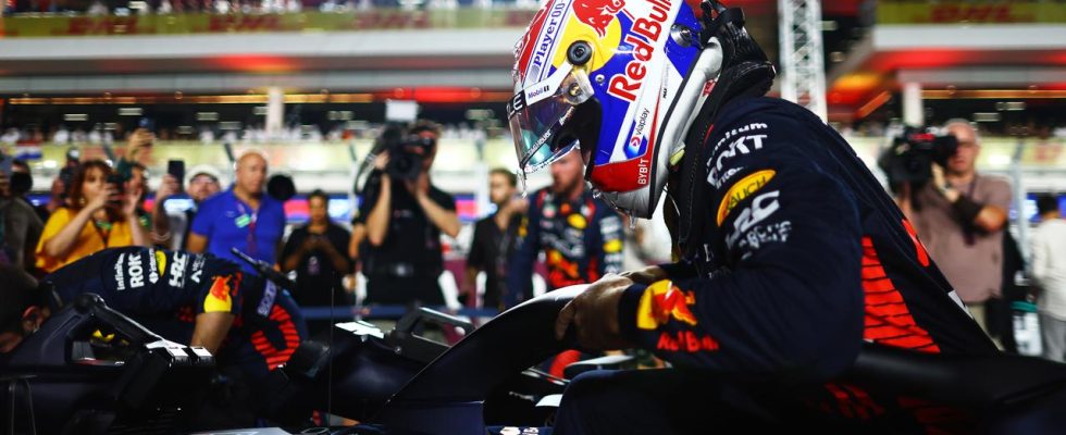 Verstappen apres avoir remporte le troisieme titre mondial