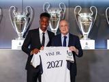 Real Madrid verlengt aflopend contract van uitblinker Vinícius