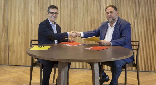 Bolanos signe a Barcelone avec Junqueras laccord pour linvestiture de
