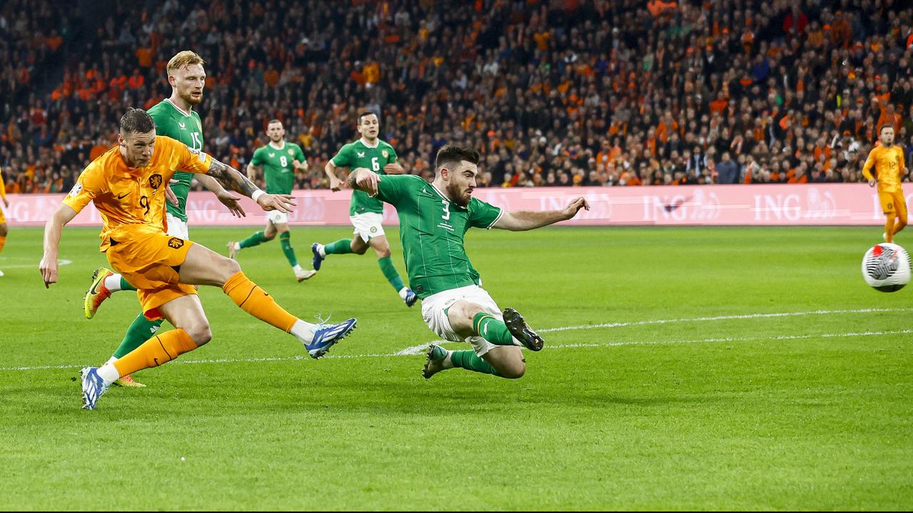 Beeld uit video: Samenvatting: Oranje verslaat Ierland met 1-0 en gaat naar EK