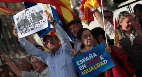 La manifestation du PP a Madrid contre lamnistie et linvestiture