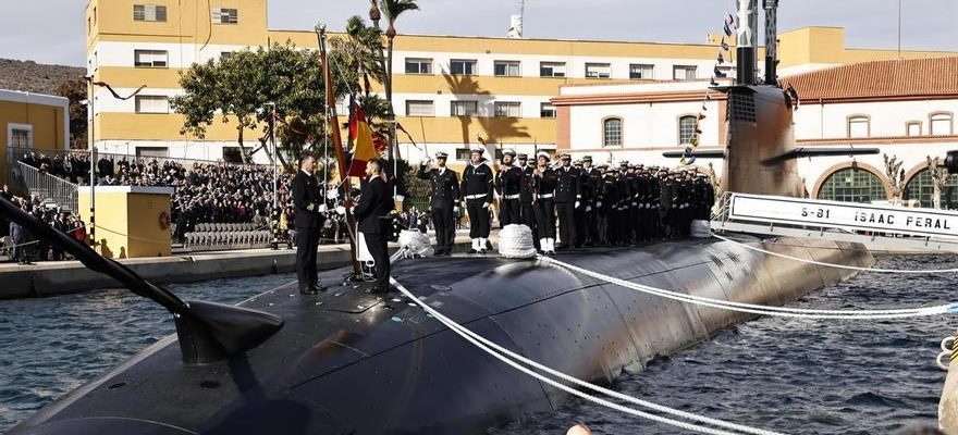 Le sous marin Isaac Peral dort deja a la base militaire