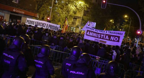 Manifestation a Madrid contre lamnistie en direct