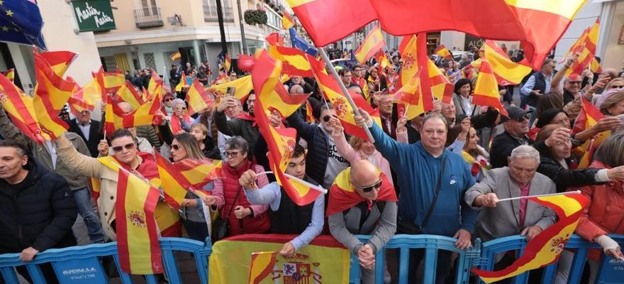 Manifestation a Saragosse contre lamnistie et les pactes du PSOE