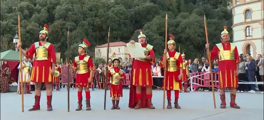 Montserrat accueille une creche vivante geante avec 900 figurants