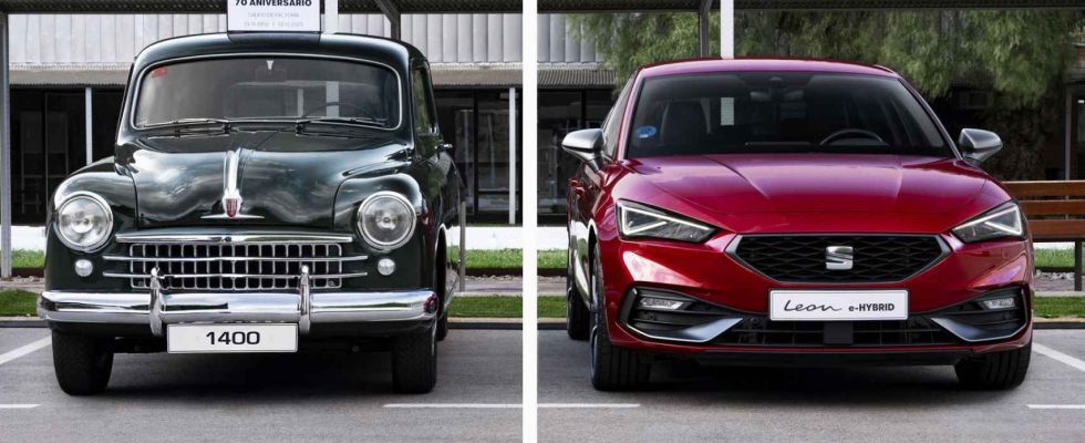 Nous comparons la Leon daujourdhui avec la Seat 1400 de