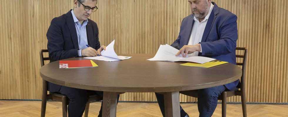 Le PSOE a accorde lamnistie a lERC des le premier