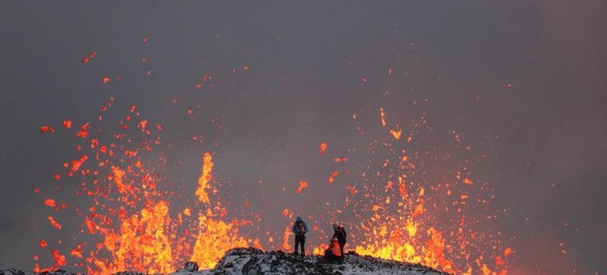 Le risque dune deuxieme eruption du volcan Grindavik en Islande