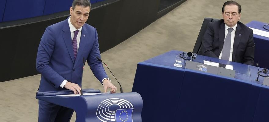 Sanchez defend lamnistie au Parlement europeen