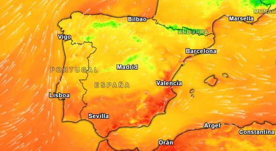 la moitie de lEspagne aura une temperature denviron 20 degres