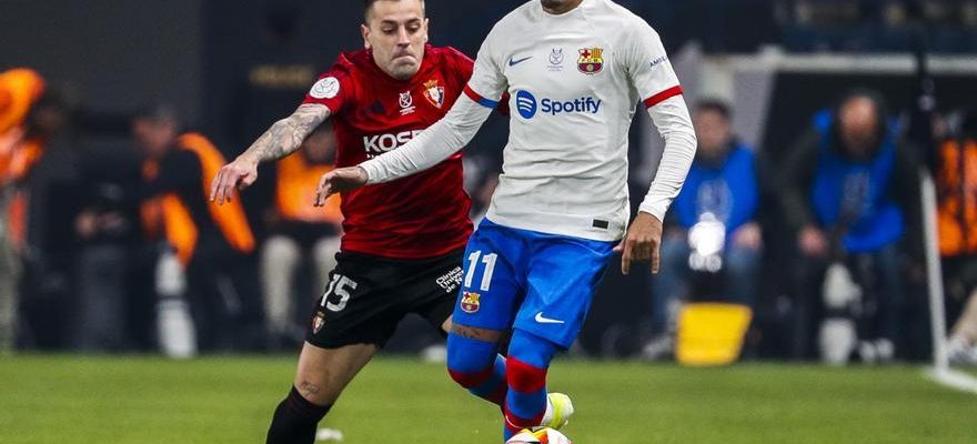 Barcelone Osasuna de la Super Coupe dEspagne en images