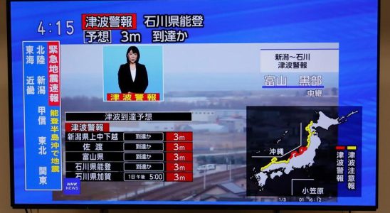 Le Japon leve lalerte au tsunami apres le seisme mais