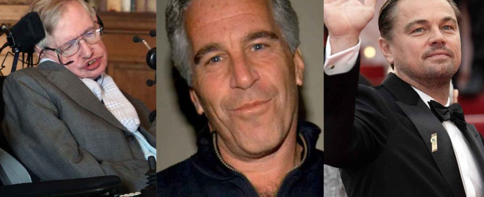 la liste diversifiee des celebrites liees a laffaire Epstein